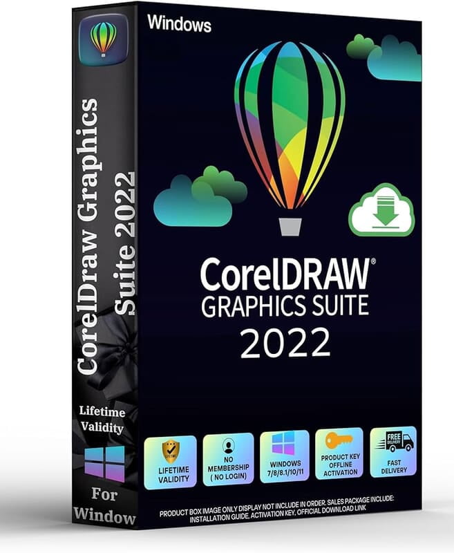 CorelDraw Graphics Suite 2022 Win or Mac (1 user) (1 year Subscription) ESD CorelDraw Graphics Suite 2022 Win or Mac (1 user) (1 year Subscription) ESD