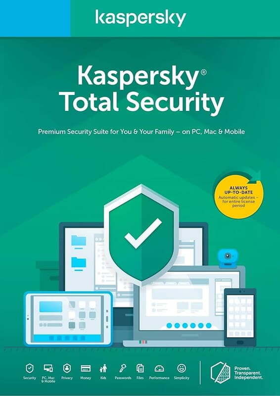 Kaspersky Total Security (1 CD + 1 key) (3yrs) (Win) Key CD Kaspersky Total Security (1 CD + 1 key) (3yrs) (Win) Key CD
