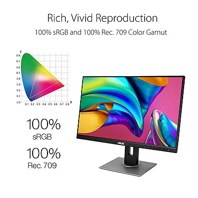 ASUS ProArt Display 27" WQHD Monitor, IPS, Calman Verified, Eye Care, Anti-Glare, PA278QV ASUS ProArt Display 27" WQHD Monitor, IPS, Calman Verified, Eye Care, Anti-Glare, PA278QV