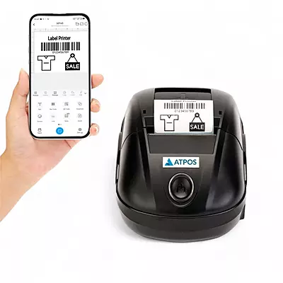 Atpos E58 Bluetooth Thermal Barcode Label Sticker Printer 58mm | Direct Thermal Atpos E58 Bluetooth Thermal Barcode Label Sticker Printer 58mm | Direct Thermal