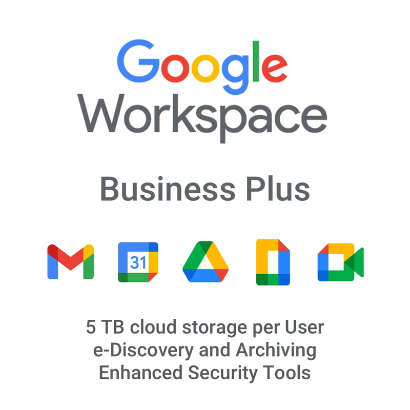 Google Business Plus (Premium Office Suite storage + Archiving + Advance Controls / VC) (365 days subs) ESD Google Business Plus (Premium Office Suite storage + Archiving + Advance Controls / VC) (365 days subs) ESD