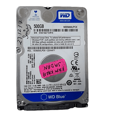 Refurbished WD Hard Disk-500GB