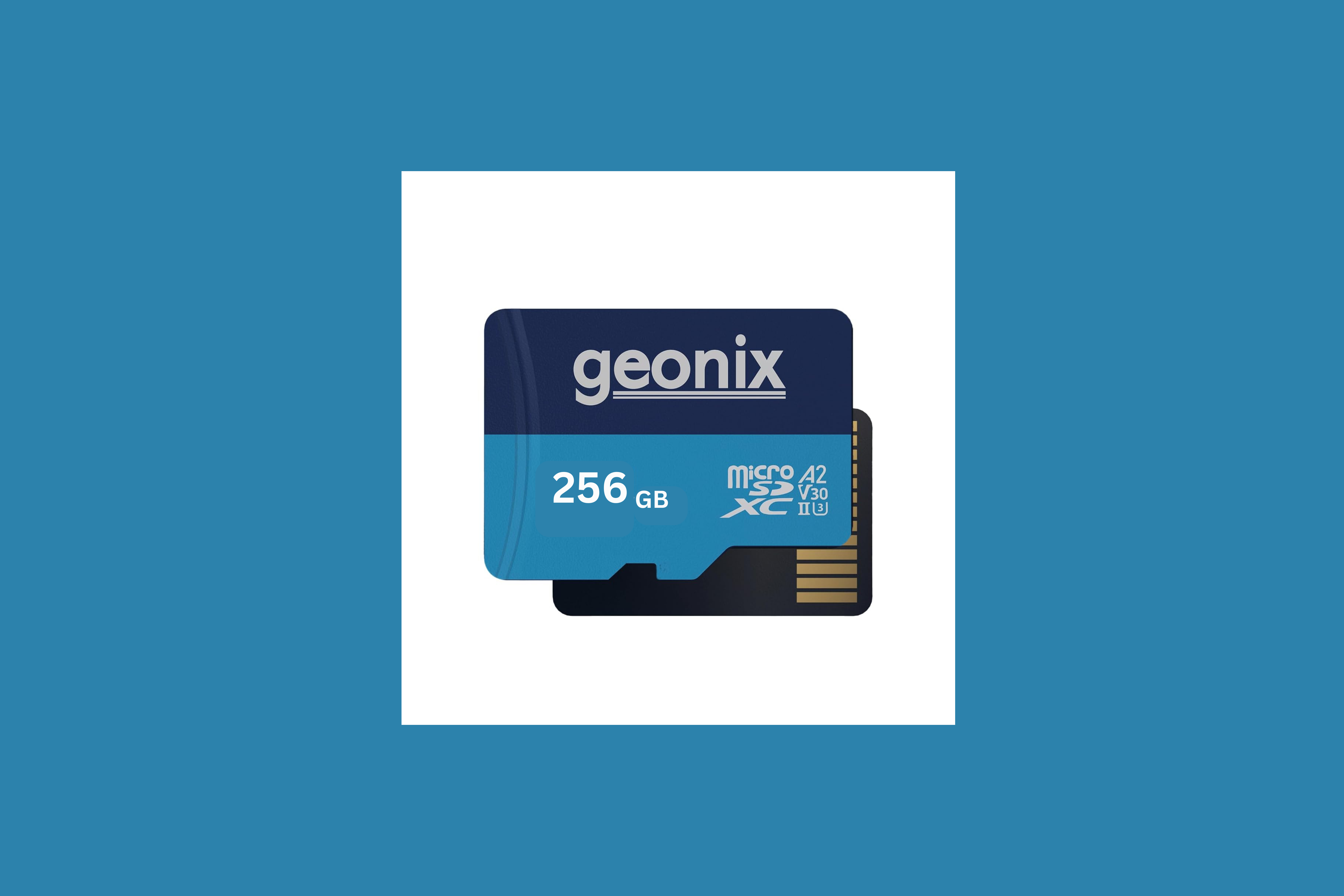 ​Geonix 256GB MicroSDXC Memory Card, 150MB/s Read, 70MB/s Write​-GXNSD256GB