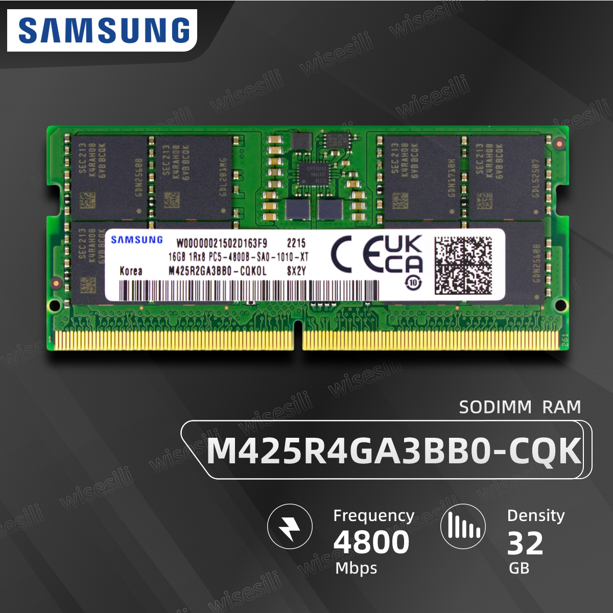 Samsung DDR5 4800MHz 32GB SODIMM RAM M425R4GA3BB0 | PC5 2Rx8