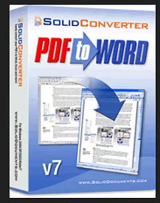 SolidPDF Converter 9.0 License Key (PDF to Word/Tables to PDF) ESD